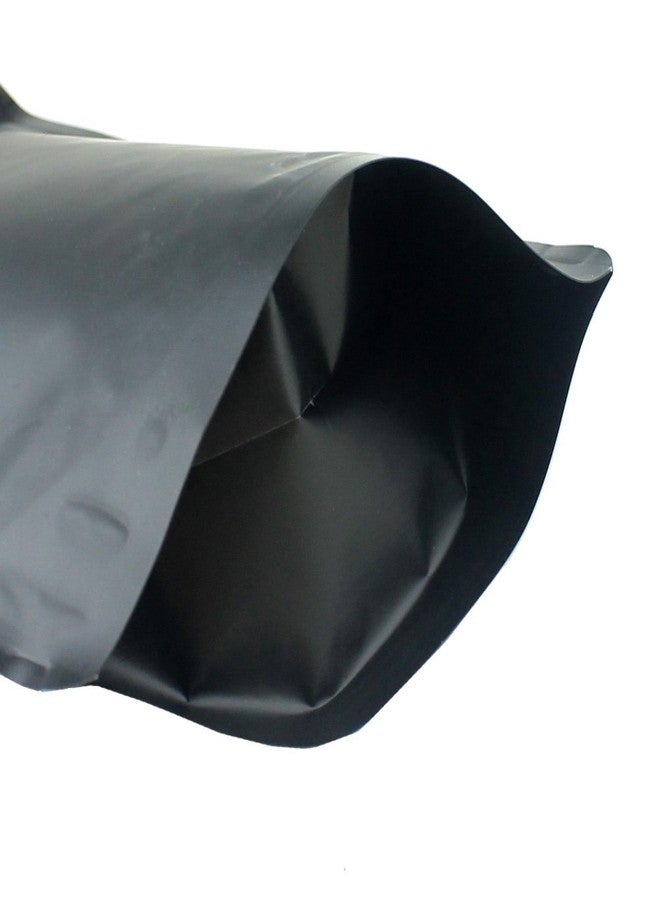 AwePackage High Barrier 16 oz Foil Stand up Zipper Pouch Coffee Bag with Valve (50, Matte Black) - Image 3